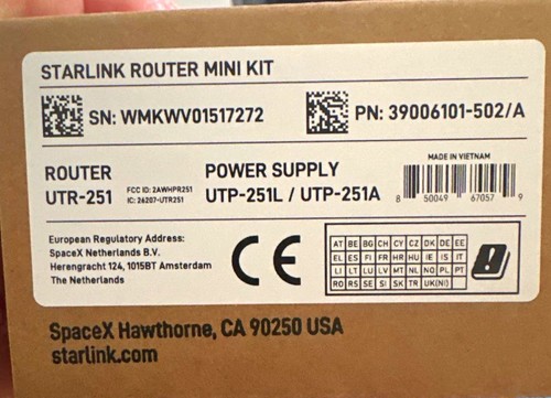 Starlink utr 251 mini router - starlink,